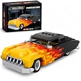 Vintage Classic Car Building Set, 1950s Style Retro Coupe Hot Rod Model Kit
