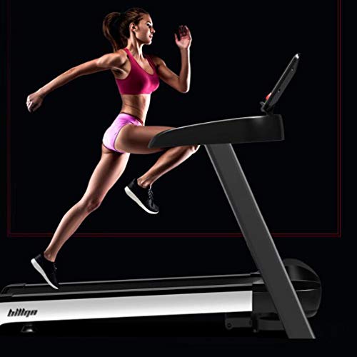 Image of Running Machine Equipment for Home Gym 265 Lbs Weight Capacity Walking Noise Reduction Motorised Foldable Treadmills with Pulley