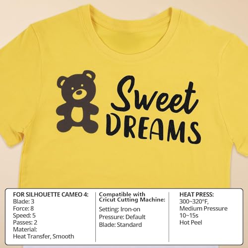 Image of HTVRONT Puff Vinyl Heat Transfer - 10 inch x 6FT Puff HTV Vinyl Roll for T Shirts, Puff Iron on Vinyl Compatible with Cricut Cutting Machine - Use for 3D Puff Heat Transfer Effect (Black and White)