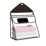 Door Laundry Basket - Bathroom Laundry Hamper with Lid, Waterproof High Capacity PVC Bag with Smartphone Compartment for Laundry Shower Room Apartment