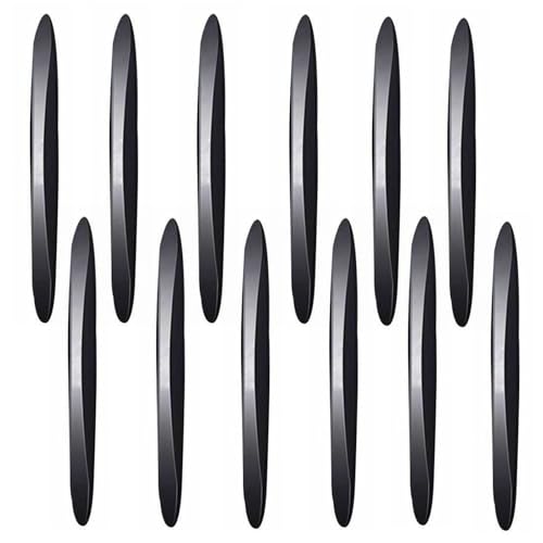 12 Pcs Car Door Edge Guards, Anti-Collision Strips for Car Side Door Edge Protection - Scratch Guard Protector for Exterior Door Handles, Rear View Mirrors & Bumper Prevent Dings & Scratches (Black)