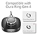 Charger for Oura Ring Gen4 (Size 8) - Fast Charging Dock with USB-C Wall Charger & 3FT Cable, Quick Charge Replacement Base Compatible with Oura Ring Gen 4 - Black