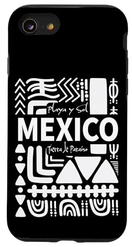 Carcasa para iPhone SE (2020) / 7 / 8 México Art - Playa y Sol Diseño Abstracto Inspirado en Aztecas
