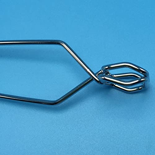 Scicalife Practical Durable Scientific Self- Closing Iron Spring Test Tube Clamp Lab Accessory For Laboratory Home (2Pcs Silver) #TOP2