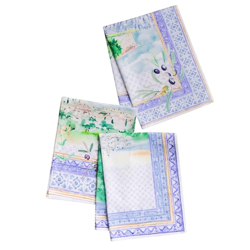Maison d' Hermine Kitchen Towels Set of 3 100% Combed Cotton 27.50"x20"