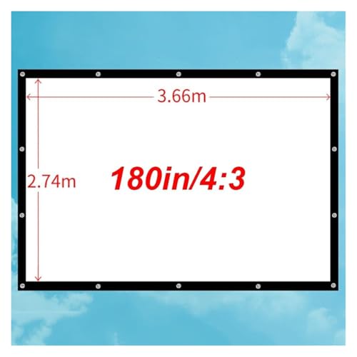 Pantalla portátil para proyector 180in 4:3 miniatura 6