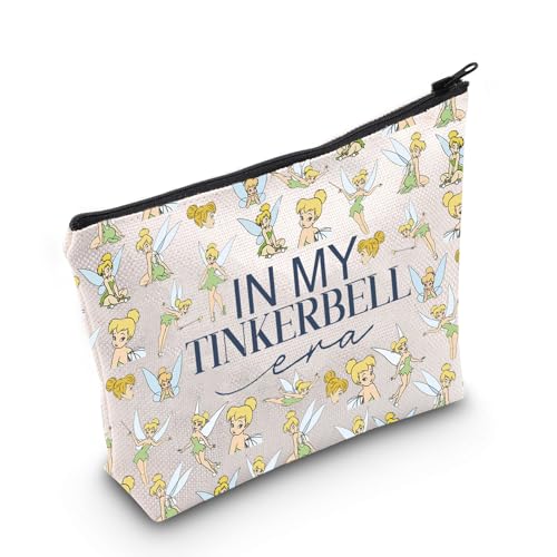 Trousse de maquillage en forme de fée - Pochette à fermeture éclair - Cadeau pour les amateurs de Tinker Bell - Cadeau pour les amoureux des contes de fées - Cadeau...