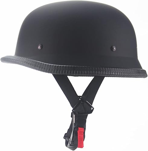 Casco de motocicleta de estilo alemán, medio casco para adultos, aprobado por DOT, casco de motocicleta Cruiser Scooter Cool