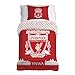 Produktbild Character World Liverpool FC Offizielles Bettwäsche-Set für Einzelbett, Farbdesign, wendbar, 2-seitig, Fußball-Bettwäsche, offizielles Lizenzprodukt, inkl. passendem Kissenbezug