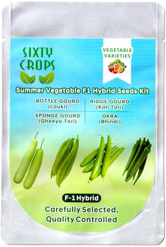 Summer Vegetable (Approx. 50 seeds) F1 Hybrid Seeds Kit | Lauki, ...