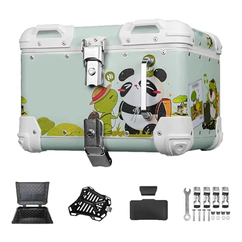 Coffre de moto 45L en aluminium étanche avec support universel