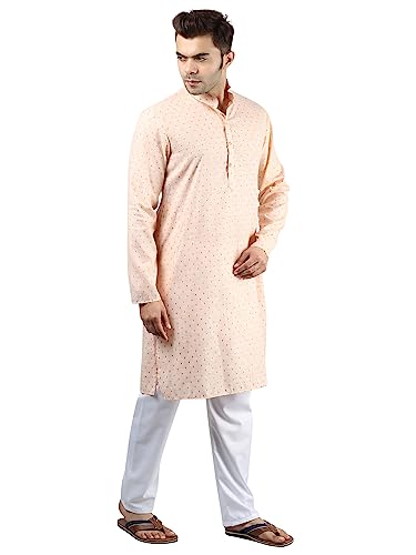 Image of Uri and MacKenzie Mens Cotton Woven Casual Kurta Pajama set