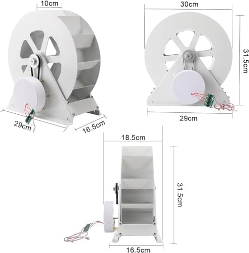 100W Water Wheel Hydropower Generator - Efficient Low-Speed Hydro Turbine for Outdoor Household Lighting & Power Generation Equipment