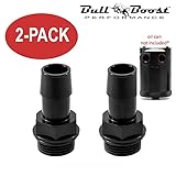 Bull Boost Performance 2X Aluminum 10mm Barb Fitting for Oil Catch Can Reservoir Tank Racing 2-Port