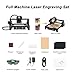 2.5W Laser Engraver Mini Machine ACMER S1 Portable Laser Engraving Tool without Installation Beginner-friendly Easy to Carry DIY Cutting with Engraving Area 5.1 * 5.1inch