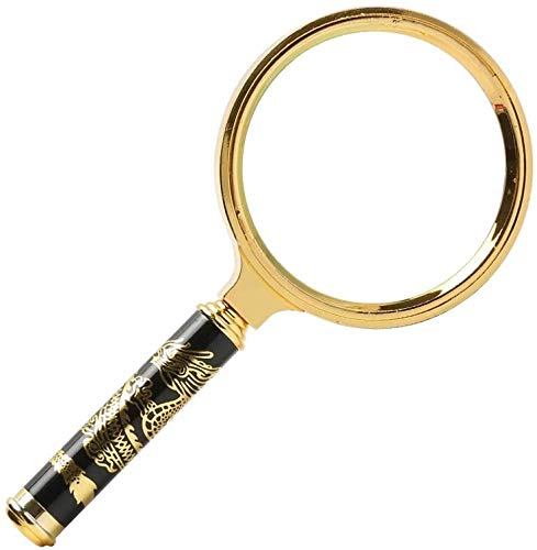 Loupe 8 fois vintage dragon et phénix, cadeau idéal personnes âgées