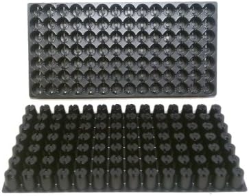 10 Plastic Seed Starting Trays - Each Tray Has 98 Cells ~ Cells are 1 1/4" Round X 1 1/2" Deep. Great Propagation Trays
