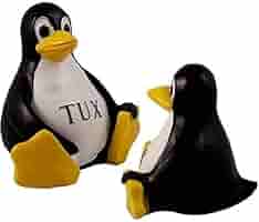 レア　CONPAQ PEZ ペッツ　Linux Tux ペンギン　未開封　MIB ペンギンのマスコット の 白と黒、黄色、Linuxのペンギンの
