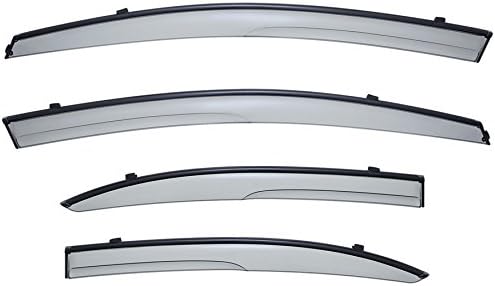 WellVisors Window Visors Wind Deflectors Compatible with Honda Civic Sedan 2006-2011 Aerodyn Aerodyn Series Rain Guards 3-847HD008