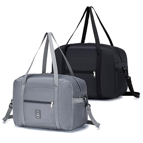SPAHER 2 Stück Faltbare Reisetasche 40x30x20 Gepäck Tasche 40x30x20 Handgepäck Tasche 40x30x20...
