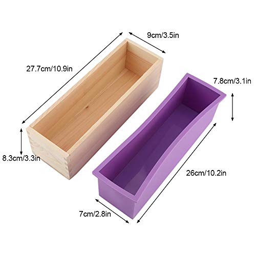 Telituny Flexible Rectangular Soap Silicone Mold - Image 2