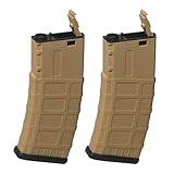 EMERBU AR Gel Splat Blaster Electric Magazine of EMERBU Pro Series(2pcs) - for Ages 15+(Tan)