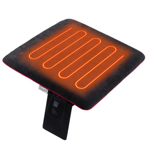 Melissa Portable Heated Seat Cushion with USB, 3 Heat Settings, Foldable Heating Chair Pad for...
