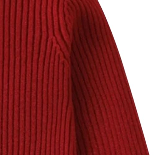 Girls Mock Neck Sweater Long Sleeve Knit Ruffled Collar Top Kids Comfy Soft 𝗥uffle Cuff Pullover Tops3