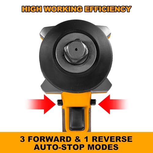 Image of Ingco 20V Cordless Impact Wrench 1050NM, Brushless Motor, Nut-Busting Torque 1200NM, Max Speed 2100RPM Battery Impact Gun With 2Pcs 5.0Ah Battery And Charger, Packed by Carrying Case