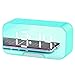 Produktbild Clenp Wecker, Radiowecker Kreativer Spiegel LED-Anzeige Tragbare LED-Uhr Drahtloser Bluetooth-Lautsprecher Für Schlafzimmer Blau 13,9 cm x 4,5 cm x 6,8 cm
