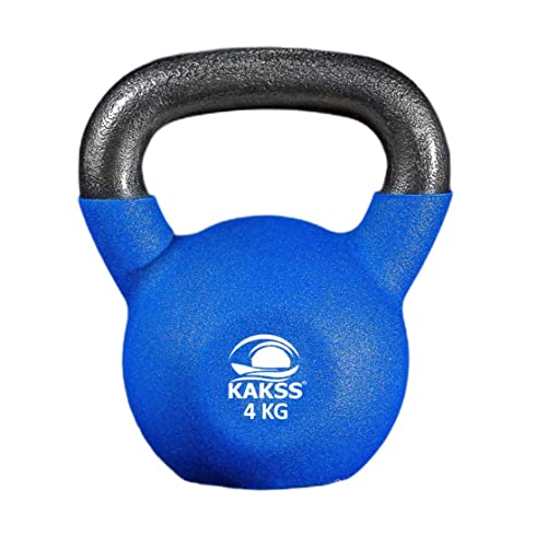 Image of Kakss Half Coating Neoprene Kettlebell (BLUE, 4 KG)