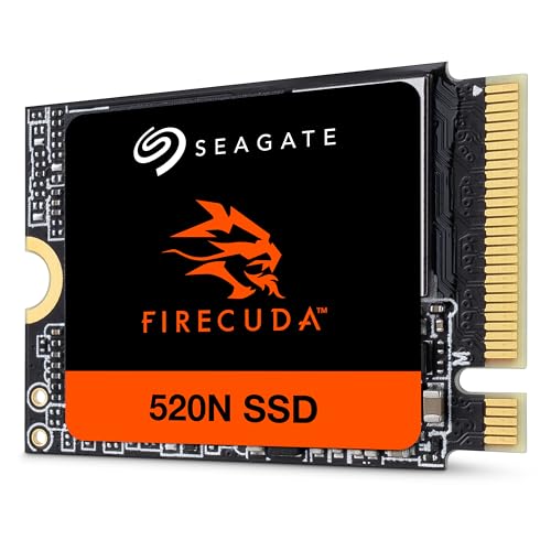 Image of Seagate FireCuda 520N SSD 1TB SSD - M.2 2230-S2, PCIe Gen4 x4 NVMe 1.4, speeds up to 4800MB /s, Compatible with Steam Deck, Microsoft Surface, Laptop, with Rescue Services (ZP1024GV3A002)