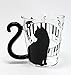 Produktbild Japanische Tasse Paar (Glas) (schwarz Katze/Piano Stecker) von Artha at-ar0604125