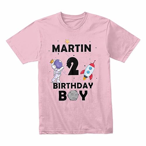 Personalized Family Matching Birthday Shirt, Space Birthday Girl Tee, Astronaut Birthday Family Shirts, Custom Birthday T-Shirt, Space Theme Party Shirts2