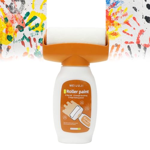 Pintura de pared blanca para reparación de paredes, rodillo con pasta reparadora de pared, rodillo para reparar arañazos de pared, pintura para arañazos de pared, graffiti, grietas, daños (500 g)
