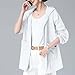 Women's Cardigan UPF 50+ Sun Protection UV Jackets Casual Long Sleeve Zip Jacket Fashion Athletic Workout Hoodie White