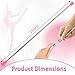 Quynhni Dance Baton,Batons for Twirling 29 inches Stainless Steel Material Gymnastics Wand with 2 Dance Ribbons and Anti-Slip Tape Suitable for Beginners Silver and Pink (1, Pink, 29)