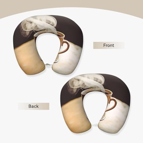 Almohada de espuma viscoelástica para viaje tamaño U miniatura 4