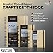 Brustro Toned Paper - Kraft Sketchbook, Wiro Bound, Size A4, 100GSM. (100 Sheets) 200 Pages