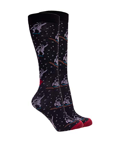 Kit com 5 Pares de Meias Cano Alto Estampada Divertida 38 ao 43 (Never Mind/Crocodilo/Matemático/Lik