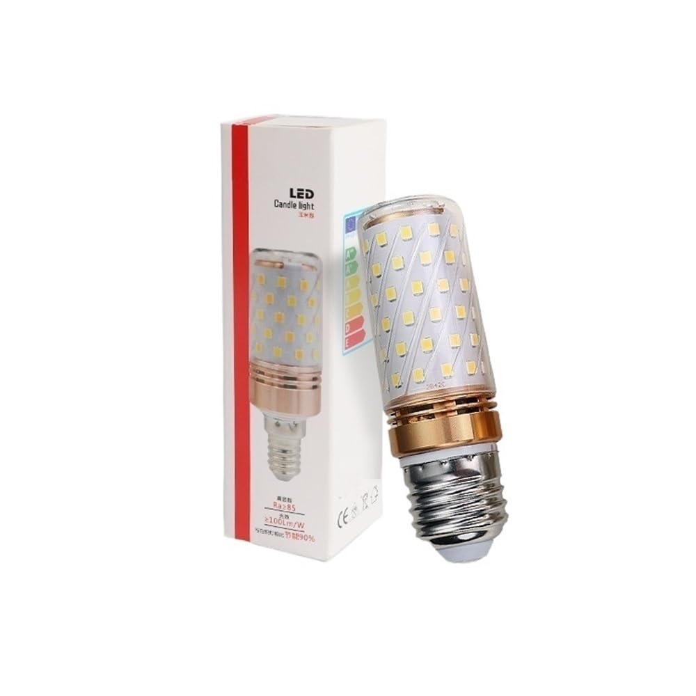 Lampadine a LED ad Alta Tensione, 10 Pezzi, AC110V/220V E14 E27, lampadine a Mais a LED, Tre Colori Misti, Bianco Caldo + Bianco 3000K, 4000K, 6000K, 12W e 16W, lampadine per Uso Domestico