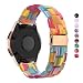 Produktbild DEALELE Armbänd Kompatibel mit Galaxy Watch 42mm, 20mm Buntes Harz Resin Ersatz Armband für Samsung Gear Sport/Galaxy Watch Active/Active 2 40mm 44mm Damen Herren, Regenbogen