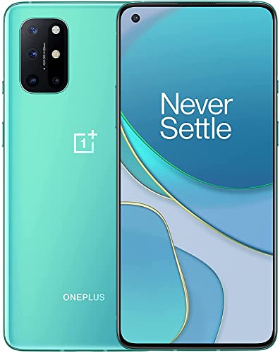 OnePlus 8T | 5G Android Smartphone | Ultra Smooth 120Hz Display | 48MP Quad Camera | 256GB, Aquamarine Green | T-Mobile (Renewed) (for T-Mobile)