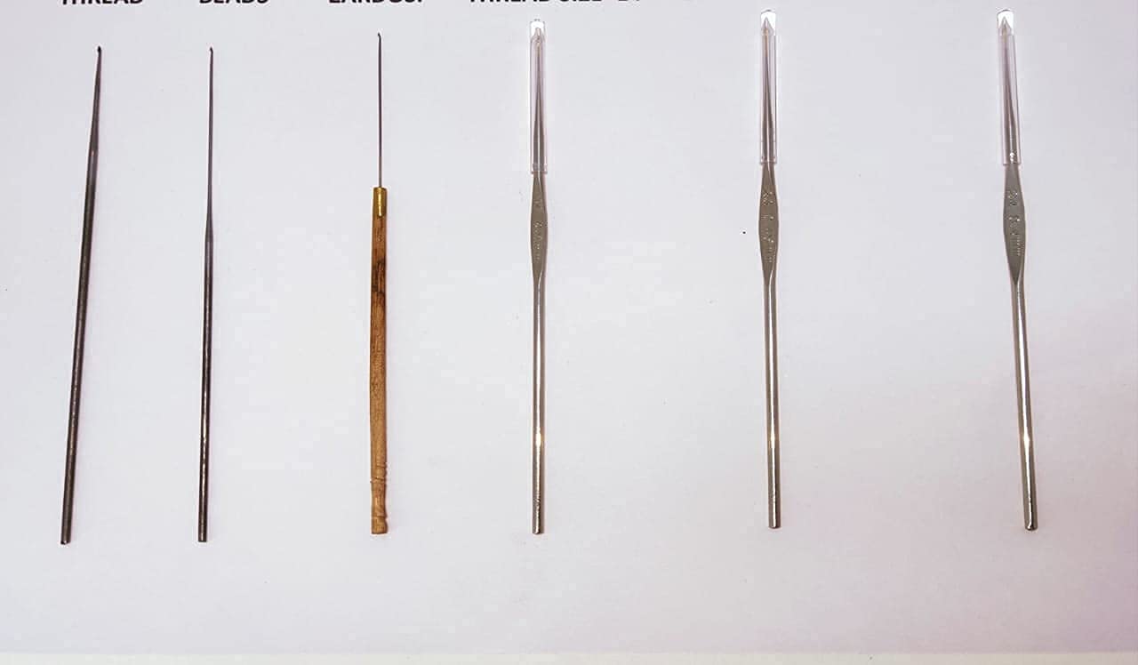 Aari Needles for Threads, Beads Zardosi Beading and Embroidery Tulip Needle Size 14, 23,24 and iron needles  - Combo Set of 6 main image 0