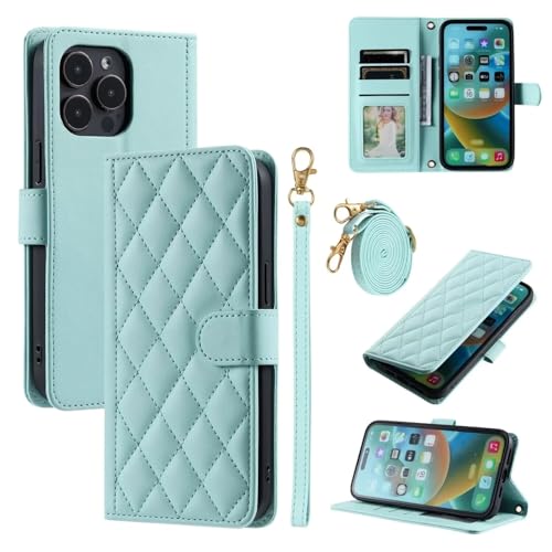 Étui pour Samsung Galaxy S21 Ultra menthe avec rabat magnétique et portefeuille