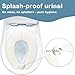 Deeki Foldable Portable Potty Seat for Kids Travel, Integrated Pinch-Proof TPE Folding Joint Training Potty Toilet Seat Prevents Pinching for Toddler Girls Boys (White)