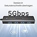 UGREEN 4-Port USB 3.0 Hub Verteiler 5Gbps USB Mehrfachstecker Splitter für MacBook, iMac, Surface, Dell, Thinkpad, USB Stick, Mobile HDD, Desktop PC und mehr (15cm)