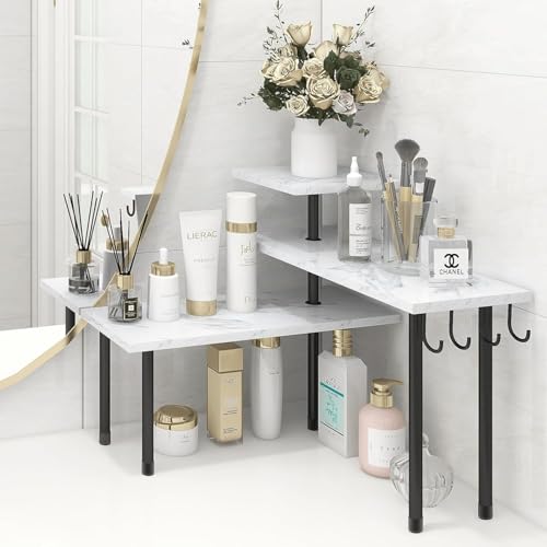 Homode Bathroom Counter Corner Shelf, 3 Tier...