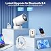Salange Mini Projector with Wifi and Bluetooth 5.4, Short Throw Projector 4K, Smart Projector w Built-in Apps, Auto Keystone Correction, Projector for Bedroom,Outdoor Movies [ HY300 Ultra 2025 ]