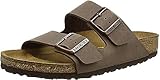 Anlass: Casual BIRKENSTOCK Unisex Arizona Birko-Flor Pantoletten, Braun (Mocca), 39 (normal)